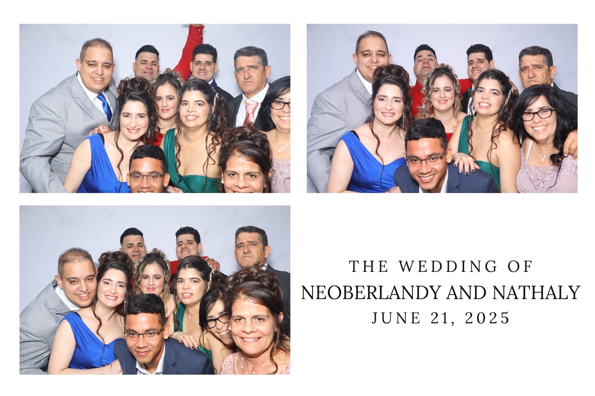 Plantilla de superposición con marca para la cabina de fotos de boda