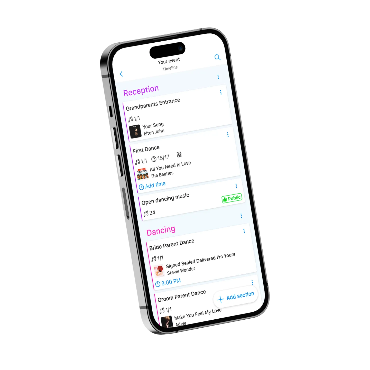 Vibo DJ — app de planeación musical para bodas